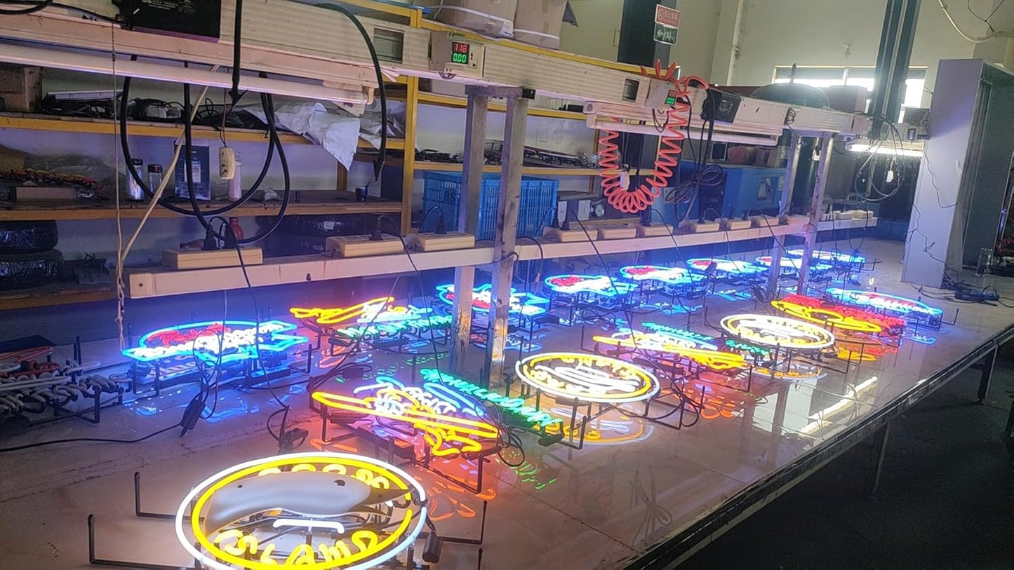 Neon Signs Beer Bar Club Bedroom Compatible For Miller Genuine Draft Car Glass Neon Signs for Office Hotel Pub Cafe Birthday Party Man Cave Neon Light Art Wall Lights 24 X 20 Inches