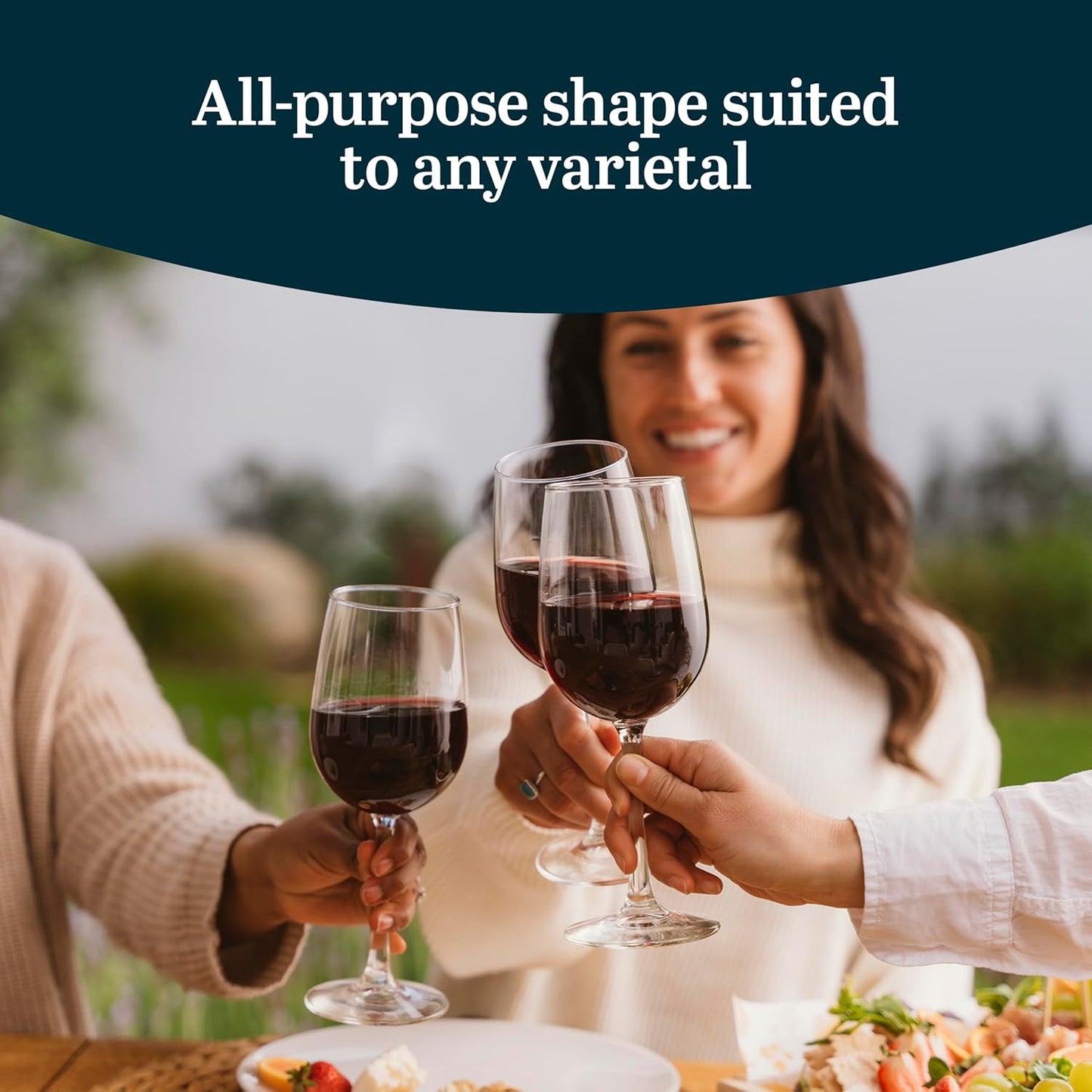 Libbey 7504 Vina Tall Wine Glasses Set, All Purpose Red and White Wine Glasses Set of 12, Professional Grade Glass Wine Glasses for Gatherings, Events