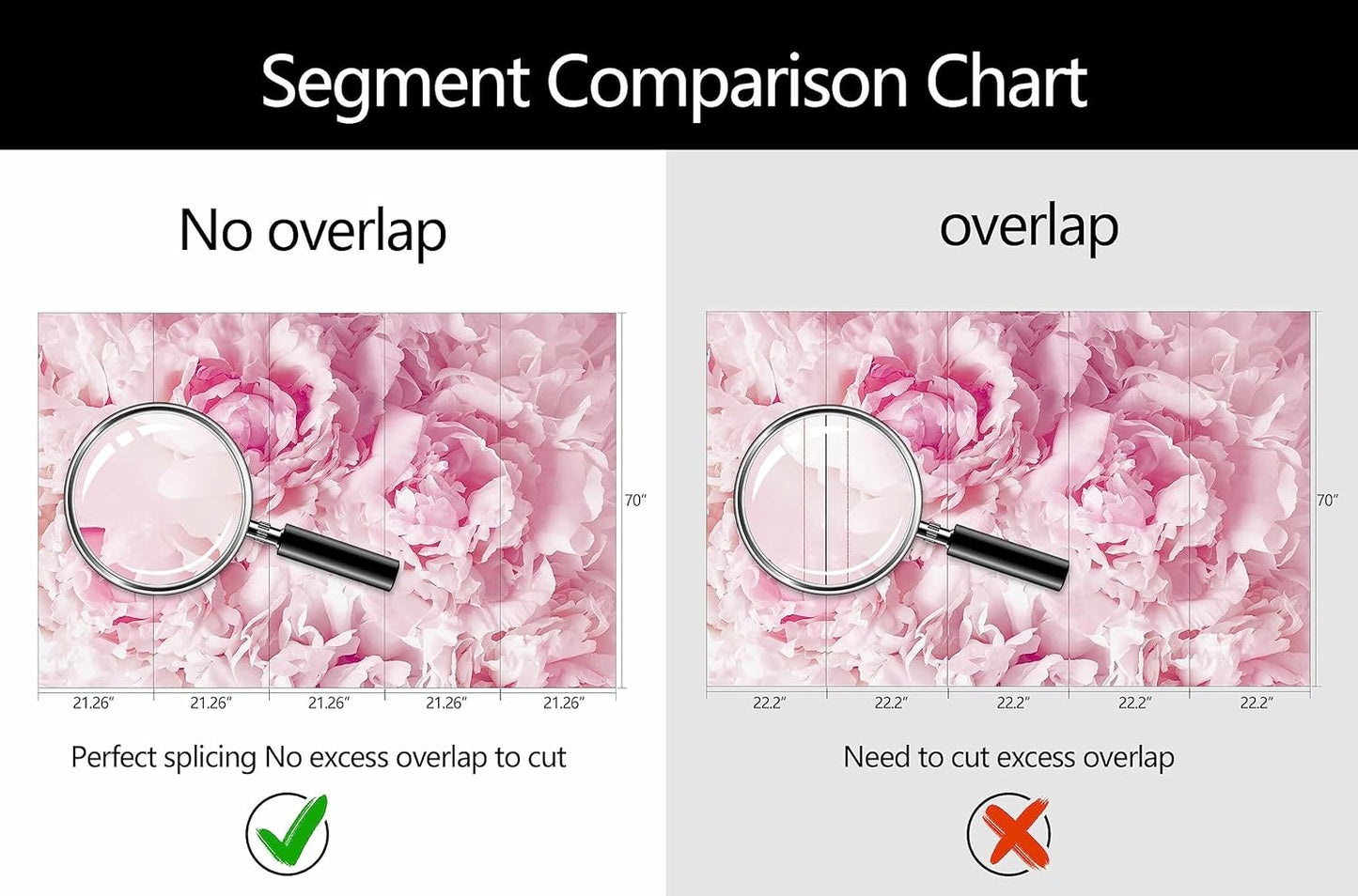 WFBHUA-Pink Floral Wallpaper Mural Peony Flower Wallpaper for Girls Bedroom Wall Murals(Not Peel and Stick)