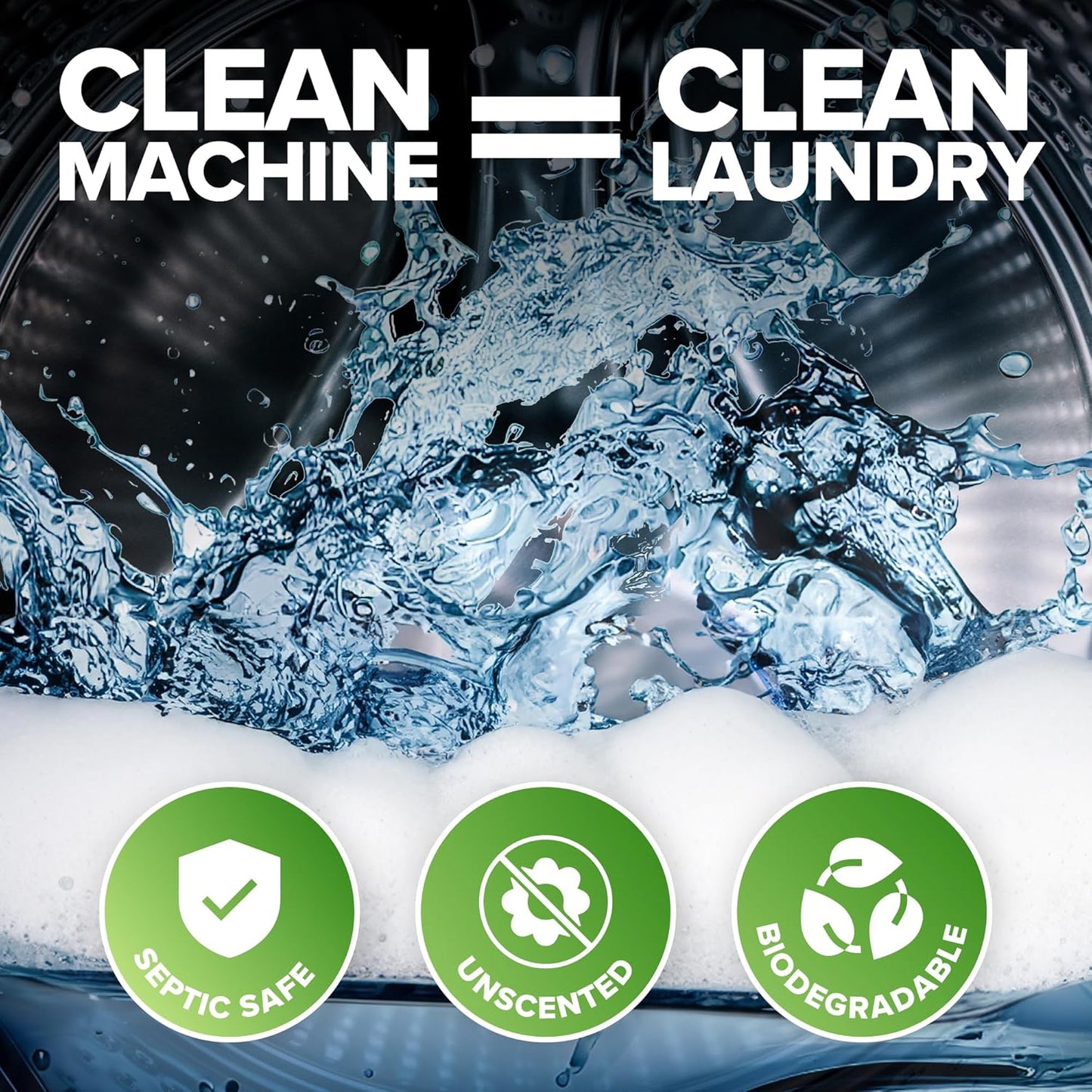 Heavy Duty Washing Machine Cleaner and Descaler - Deep Cleaning Tablets For Front Load or Top Load Washer (12 XL Tablets - One Year Supply)