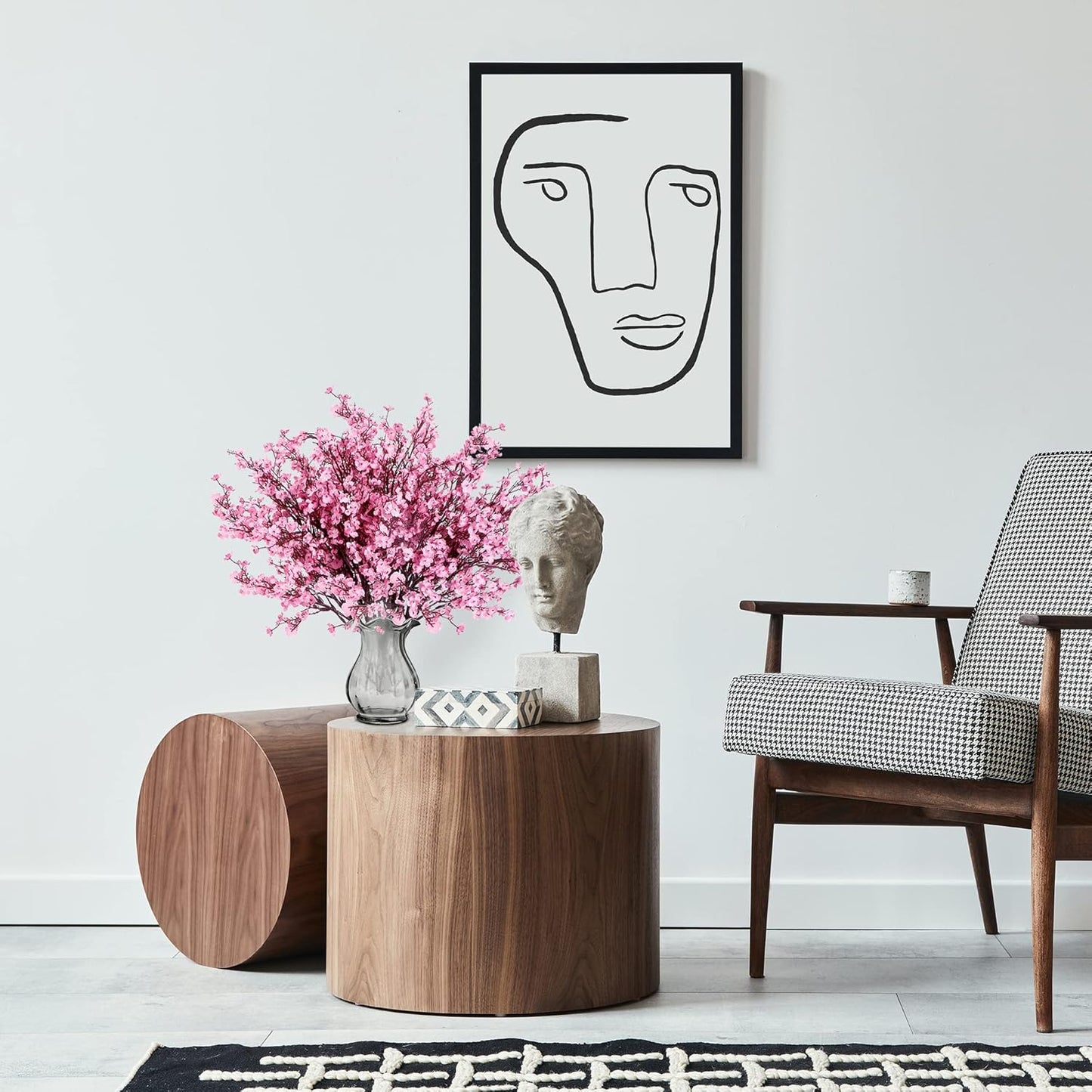 Sggvecsy 10 Pcs Babys Breath Artificial Flowers Gypsophila Bouquets Bulk Real Touch Fake Silk Flowers for Home Wedding DIY Floral Arrangement Kitchen Table Centerpiece Festival Decoration (Pink)