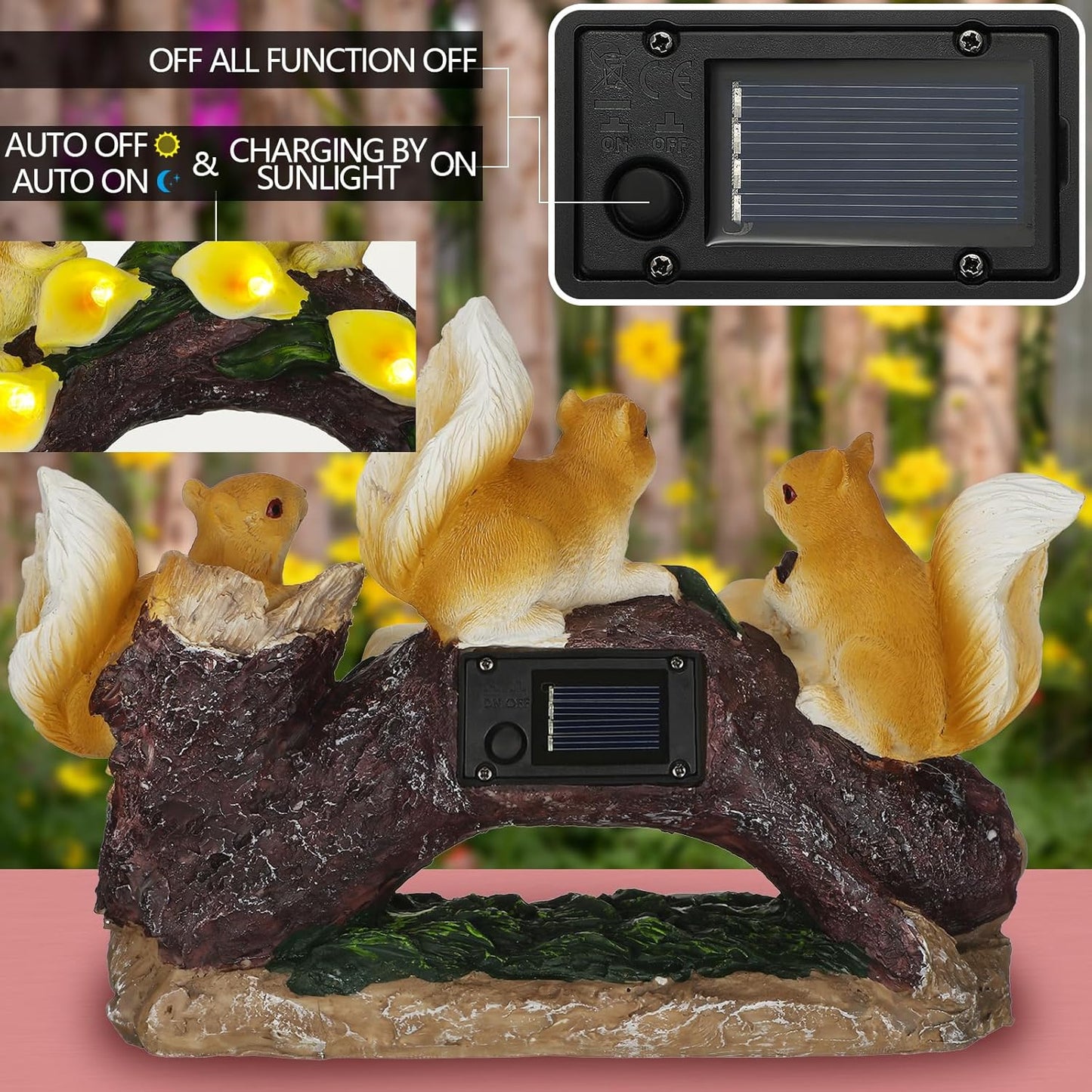 12 Pcs Solar Lantern Light Replacement Tops Parts for Outdoor Waterproof LED Panel Battery Box Replacement Solar Light Parts for Outdoor DIY Lanterns Garden Patio Decor