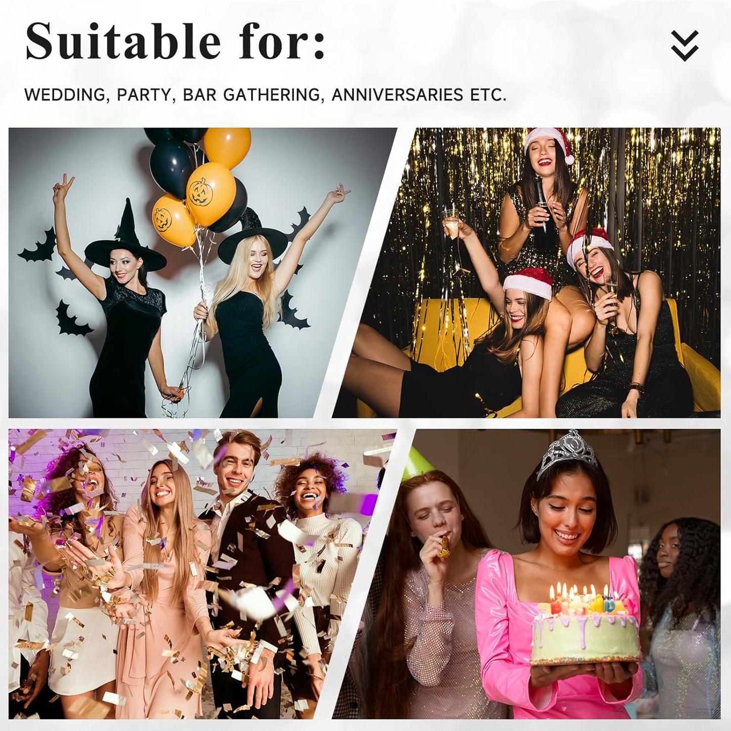 XUWAIDSGN Acrylic Champagne Flutes Toasting Glasses Unbreakable Mimosa Bar Reusable Wine Glasses Vintage Champagne Flutes Stemmed Drinking Cups 5.4 OZ for Christmas Birthday (100, Black)