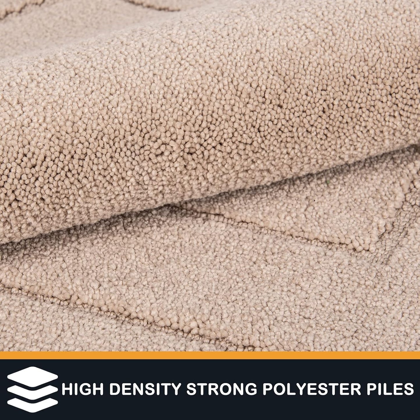 PURRUGS Dirt Trapping Door Mat 32" x 70", Non-Slip/Skid Machine Washable Entryway Rug, Dog Doormat, Super Absorbent Welcome Mat for Muddy Wet Shoes and Paws, Beige