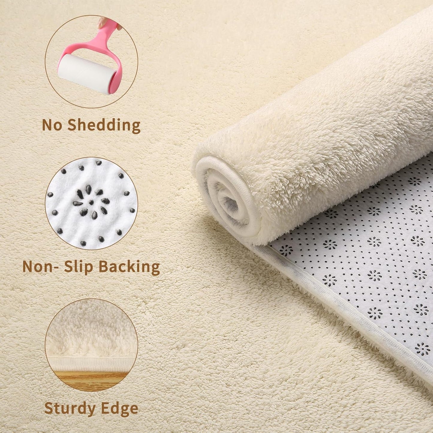 Sour Lemon 9x12 Area Rugs for Living Room, Soft Large Area Rug Fluffy Rugs for Bedroom，Machine Washable Area Rug Non Slip Carpet Rug for Living Room Playroom Kids Room Home Decor