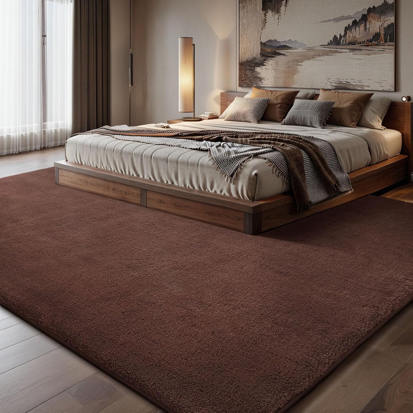 Sour Lemon 8x10 Area Rugs for Living Room, Soft Large Area Rug Fluffy Rugs for Bedroom，Machine Washable Area Rug Non Slip Carpet Rug for Living Room Playroom Kids Room Home Decor