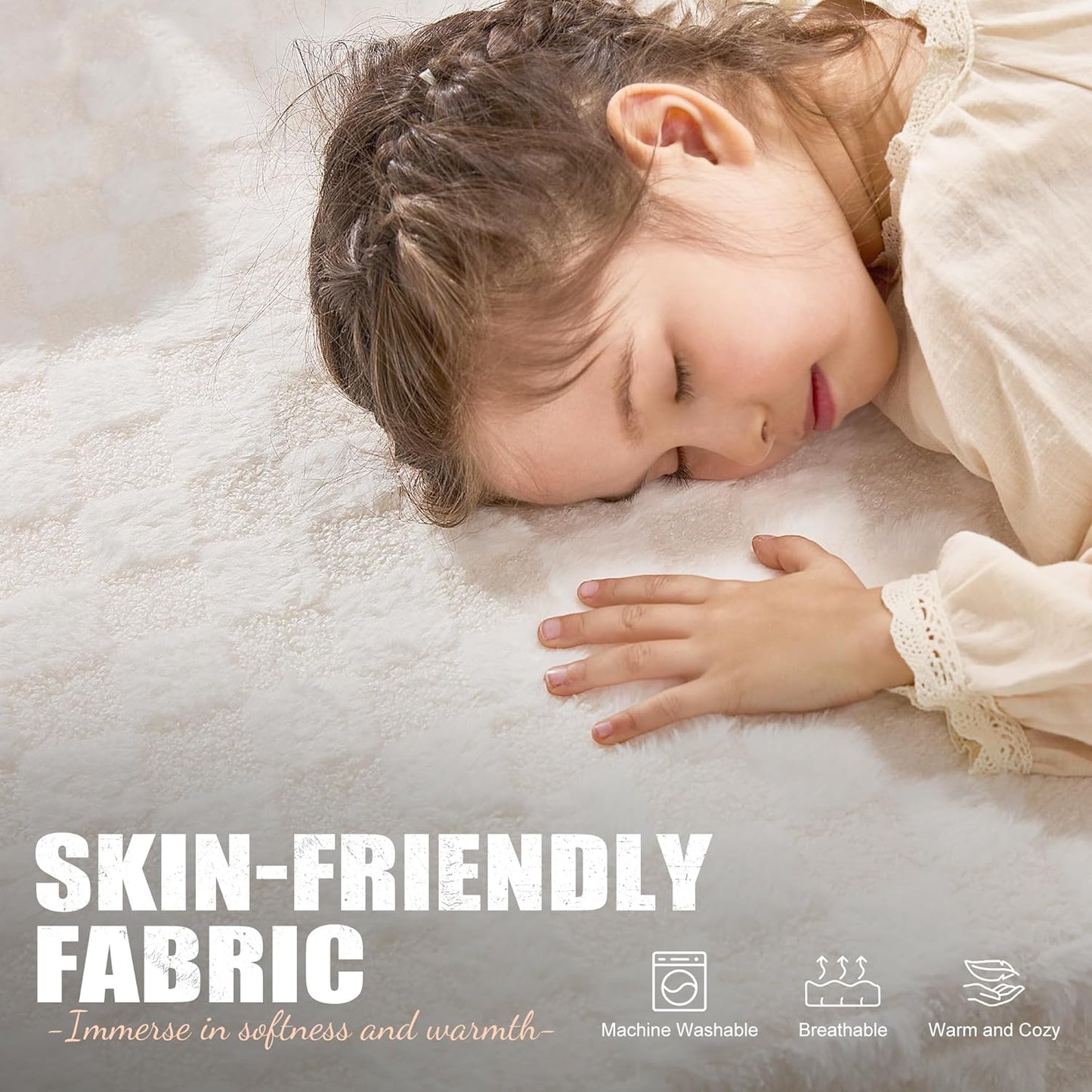 Hobestluk Modular Sectional Sofa Memory Foam Couch L Shape Sofa for Living Room Loveseat with Chaise Lounge Cloud Couch with Removable Cover (Plush White, Loveseat with Chaise)