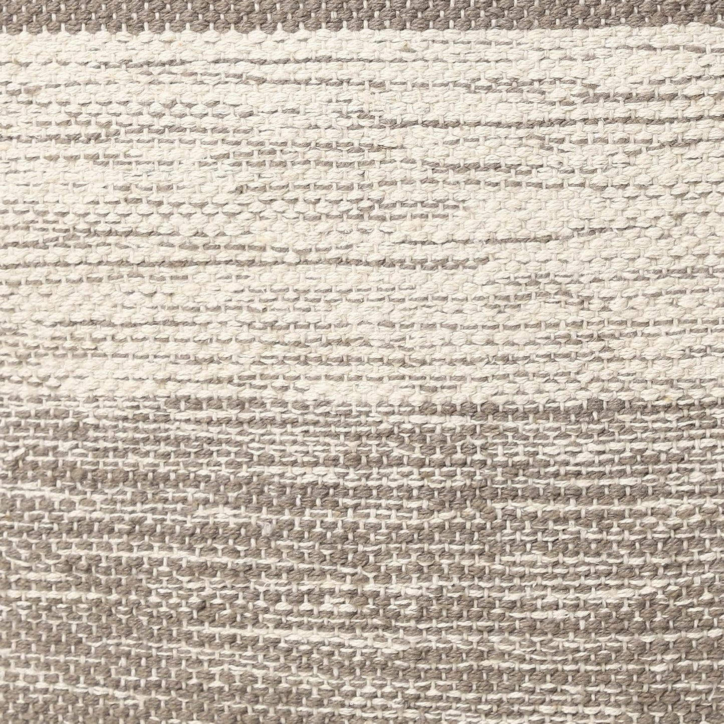 REDEARTH · Tufted Pouf Ottoman with Filler Textured Storage Cube Bean Bag Pouffe Footrest for Living Room, Bedroom, Nursery, Kidsroom; 100% Cotton (17.5"X17.5"X17.5", Melange Delight Taupe)