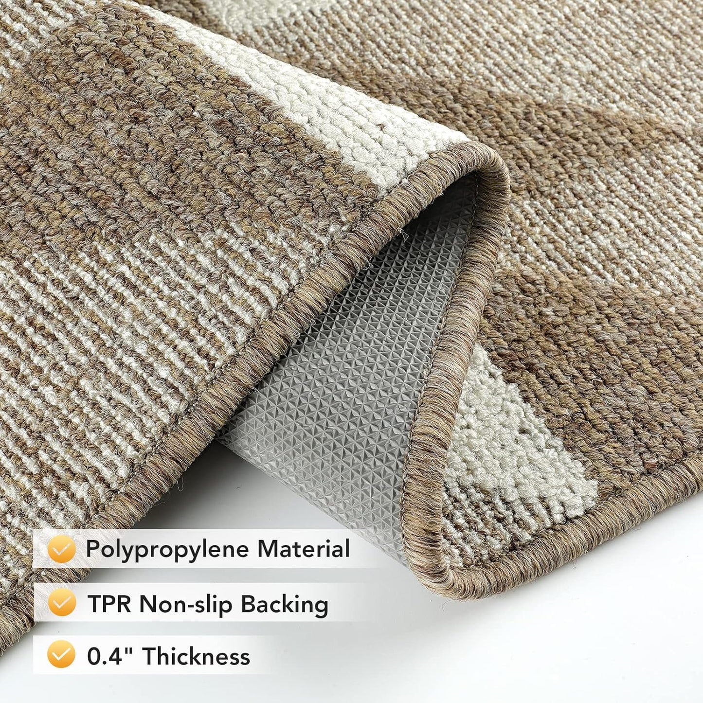 hicorfe Indoor Doormat,24"x35" Front Back Door Mat Rubber Backing Non Slip Door Mats,Low-Profile Absorbent Resist Dirt Entryway Doormat Inside Floor Mats for Entrance