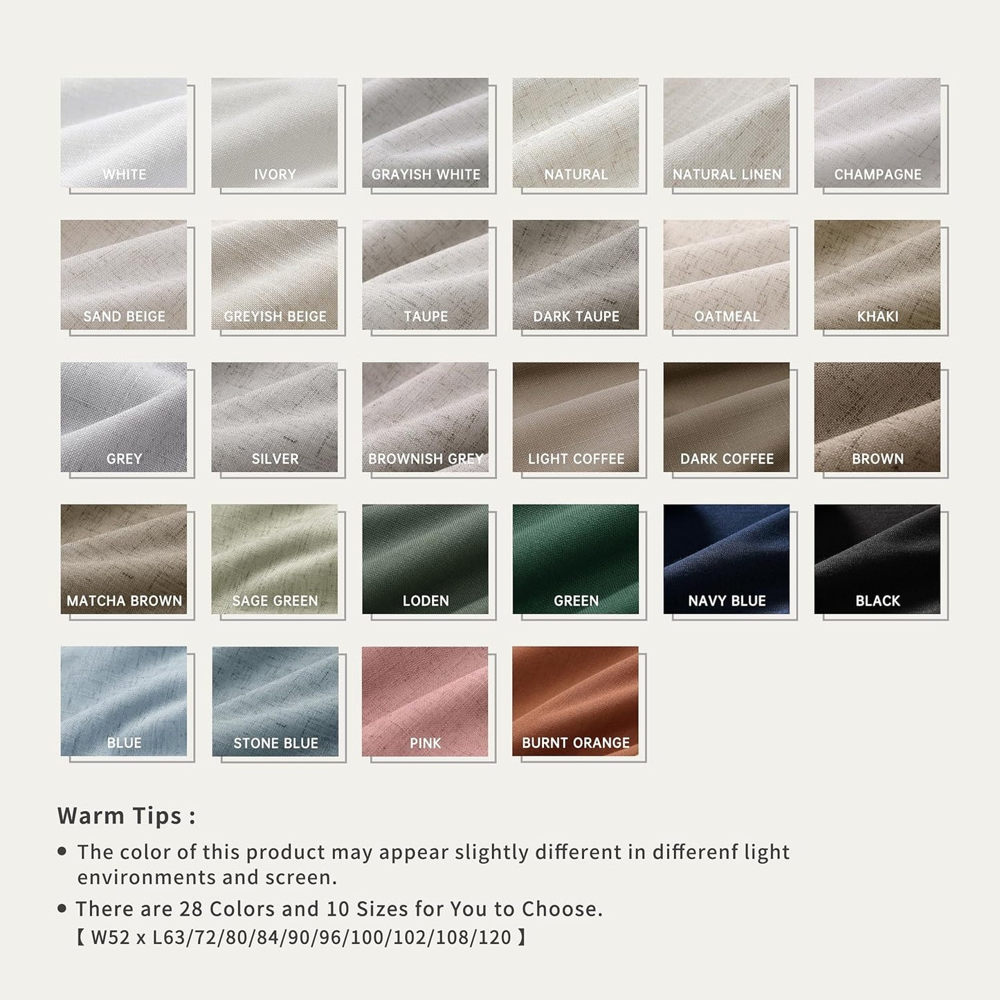 Light Grey Linen Blackout Curtains 72 Inches Long 2 Panels Set Back Tab Rod Pocket 100% Black Out Room Darkening Window Curtains Noise Reducing Gray Linen Textured Modern Heat Blocking Drapes 52x72