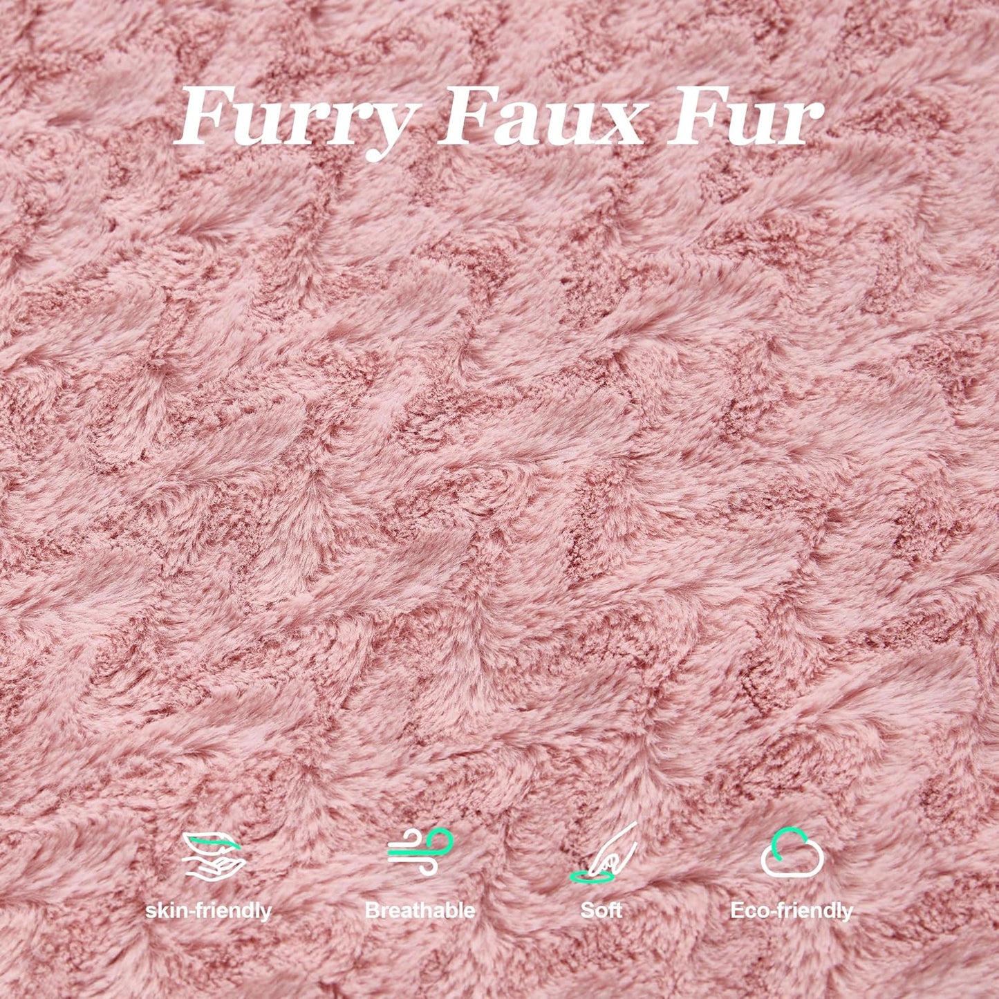 Hobestluk 3 in 1 Bean Bag Chair Giant Bean Bag Chairs for Adults with Chevron Plush Fur Cover Convertible Bean Bag Floor Cushion with Machine Washable Cover for Living Room (Chevron Plush Pink)