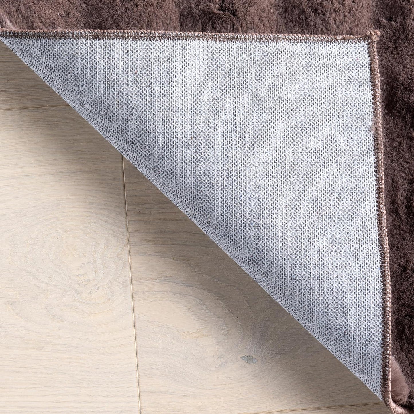 nuLOOM Jeni Checkered 7'6" x 9'6" Machine Washable Area Rug for Living Room Bedroom Dining Room Kitchen, Dark Brown